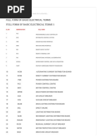 Electrical Abbreviations and Full Forms | PDF | International ...