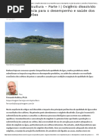 A Água Na Aquicultura - Parte I _ Oxigênio Dissolvido e Sua Importância Para o Desempenho e Saúde Dos Peixes e Camarões _ Revista Panorama Da Aqüicultura