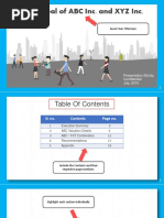 M&A Deal of ABC Inc. and XYZ Inc.: Insert Your Title Here