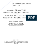 (Opera hactenus inedita Rogeri Baconi, 15) Roger Bacon (auth), Robert Steele (ed.)-Summa gramatica necnon sumule dialectices-Clarendon Press (1940).pdf