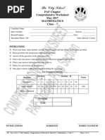 Math Comprehensive Worksheet Class 7 Paper PDF