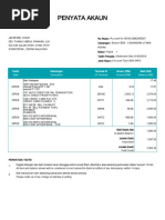 Penyata Akaun: Tarikh Date Keterangan Description Terminal ID ID Terminal Amaun (RM) Amount (RM) Baki (RM) Balance (RM)