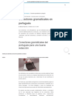 Conectores Gramáticales Del Portugués Para Una Buena Redacción