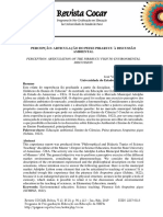 Revista Cocar - Percepção - Articulação Do Peixe Pirarucu (Araipaima Gigas) À Discussão Ambiental e Ao Ensino de Ciências