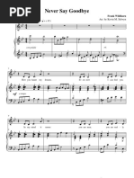 Never Say Goodbye (Tale of Two Cities Sheet Music) | PDF