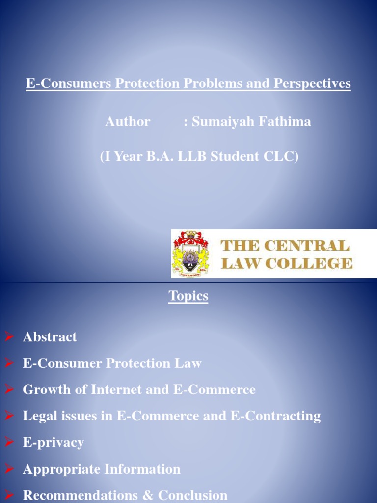 E-Consumer Protection in Ghana | PDF | E Commerce | Online Shopping