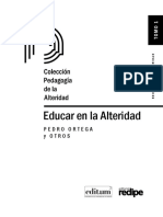 Tomo I Educar en La Alteridad Pedro Ortega PDF