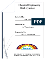 Chemical Engineering Fluid Dynamics: Assignment#2