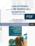 Apresentação Do Coordenador Nacional de Trabalho e Rendimento Da Diretoria de Pesquisas Do IBGE, Cimar Azeredo Pereira