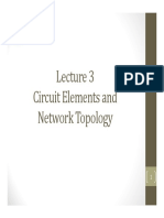 Lecture 3 - Circuit Elements and Network Topology