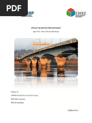 Projet Bp Pont D Arcins G22 Sitraka Jonathan Seifeddine Pont Beton Arme