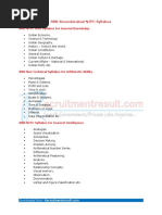 RRB Secunderabad NTPC Syllabus