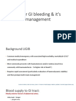 Upper GI Bleeding & It's Management