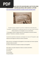 Significado Do Evangelho Oculto Em Gênesis - Genealogia de Adão