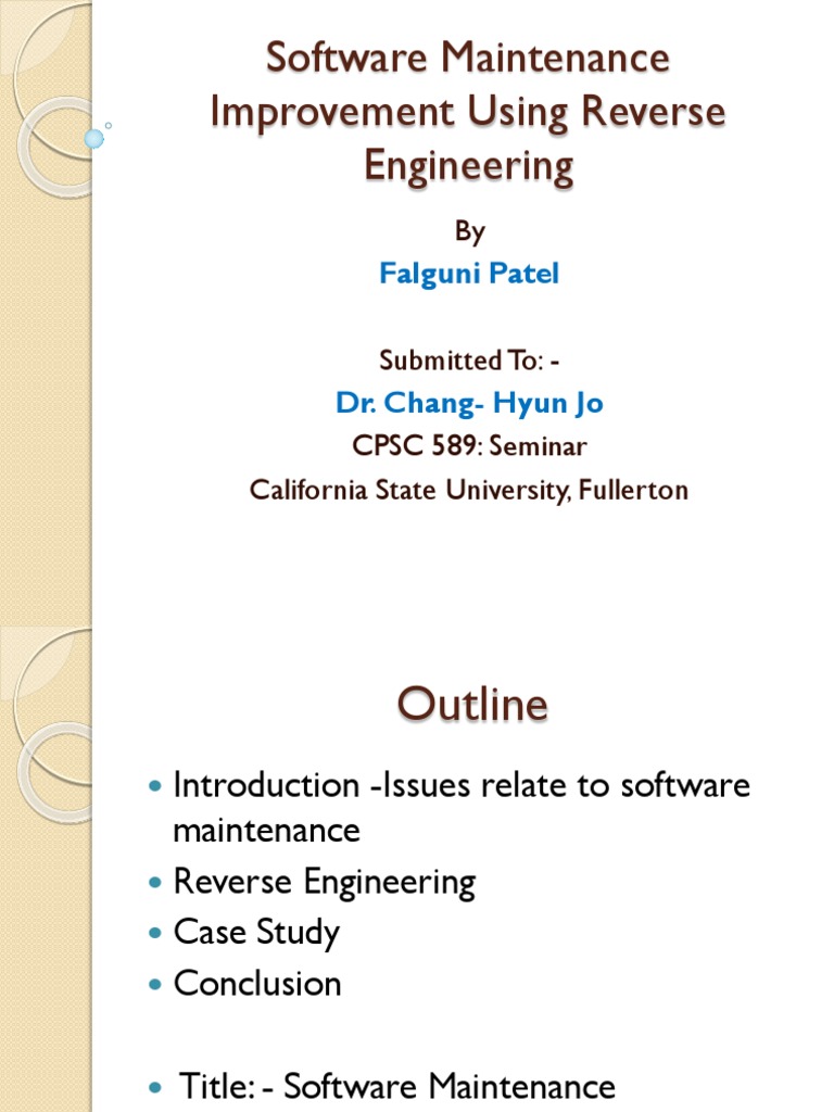 Enhancing Software Maintenance via Reverse Engineering | PDF | Business ...