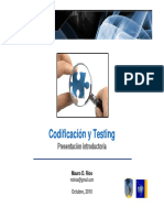 Codificación y Testing: Presentación introductoria