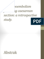 Thromboembolism Following Caesarean Section