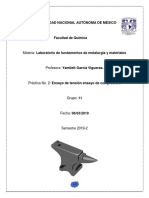 Ensayos de tensión y compresión de metales