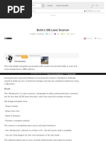 Build A 30U$ Laser Scanner