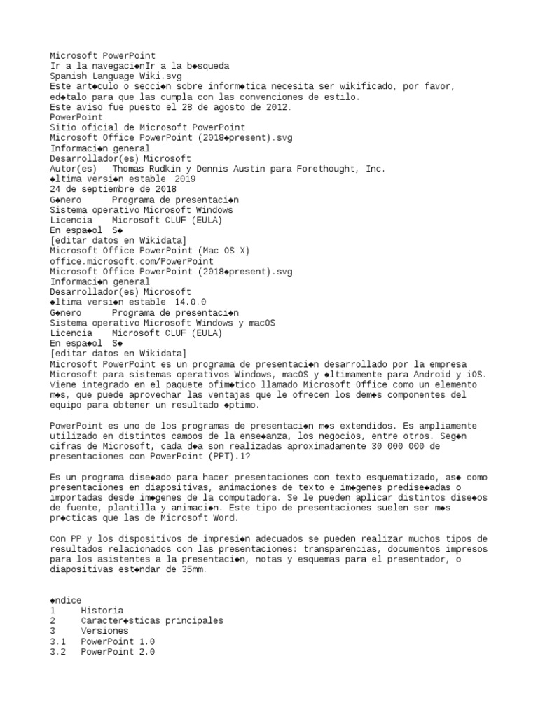 Power Point Wiki | PDF | Microsoft PowerPoint | Equipo de oficina