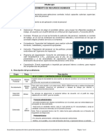 Procedimiento de Recursos Humanos 