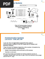 Communication Systems 12: Chair of Communication Systems Department of Applied Sciences University of Freiburg 2008