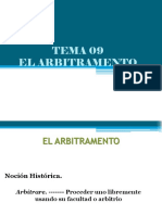 Procesal Civil III Tema 9 El Arbitramento