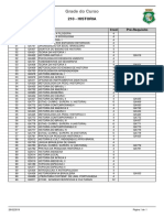 Grade - Curso de História