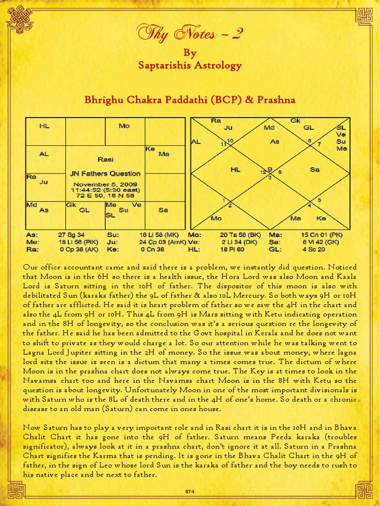 Bhrigu Chakra Paddhati in Astrology | PDF | Divination | Astronomy