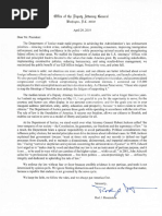 Rod Rosenstein's resignation letter