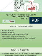 Segurança Do Paciente e Qualidade Em Serviço de Endoscopia