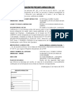 Notificación Por Presunta Infracción - Huanec