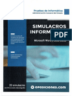 20 Simulacros Excel y Word PDF