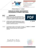 Proforma Carsa