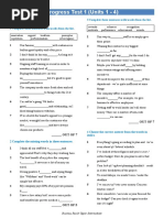 BR4 Progress Test 1 Units 1 4 PDF