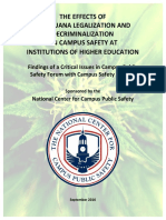 Effects of Marijuana Legalization on Campus Safety (NCCPS) (September 2016)