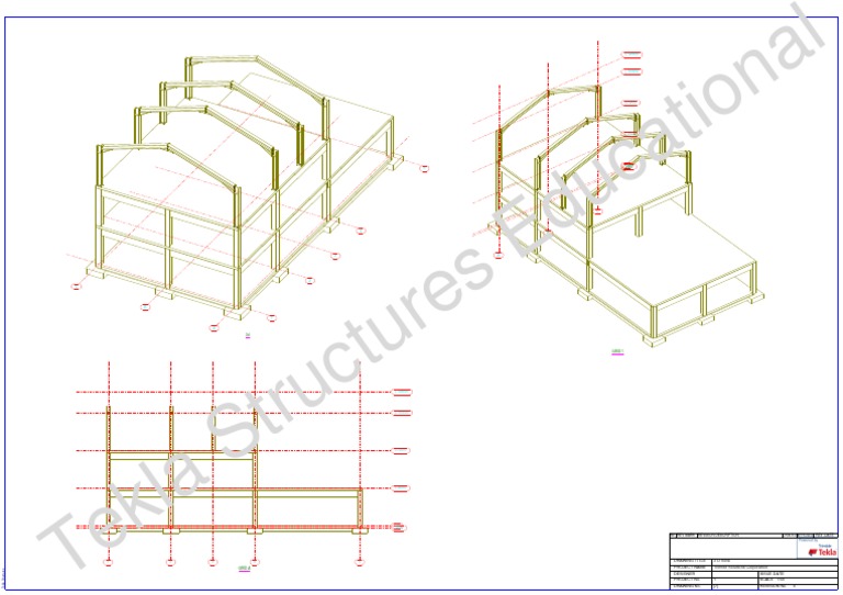 Tekla Structures Educational: Rev. Date Revision Description Rev Mark ...