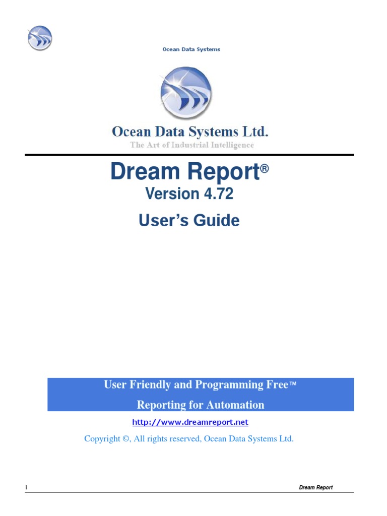Dream Report User Manual PDF | PDF | Microsoft Access | Microsoft Sql ...