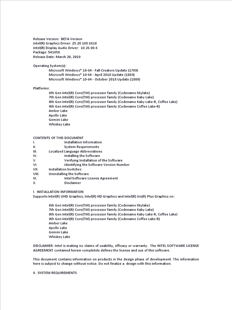 Installation Readme PDF | PDF | Copyright | License