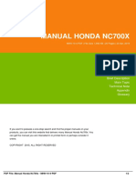 Manual Honda Nc700x