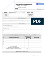 Formato de Acta Reunion Equipos de Mejoramiento