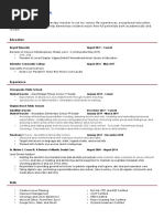 Teacher Resume Weebly