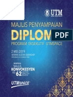 Buku Majlis Penyampaian Diploma Program Eksekutif UTMSPACE 2019