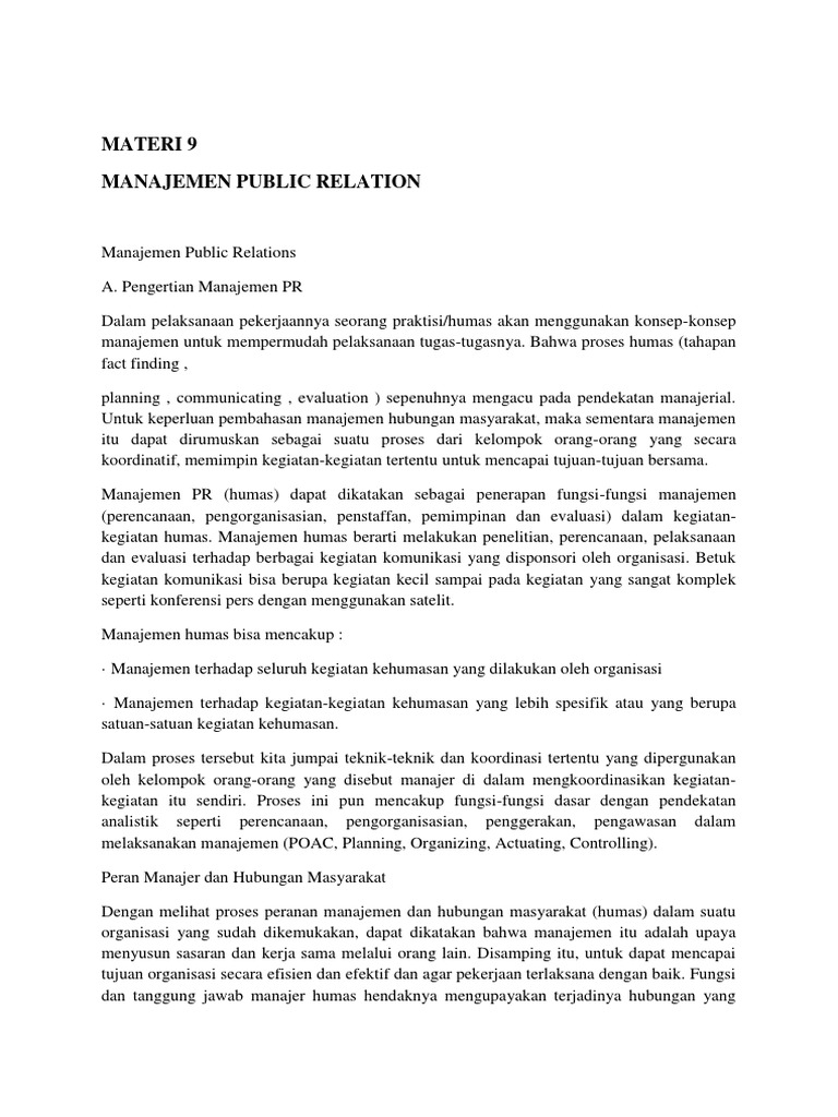 Materi 9 Manajemen Pr