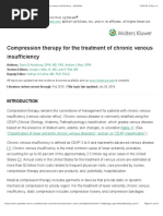 Compression Therapy for the Treatment of Chronic Venous Insufficiency - UpToDate