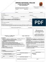 Philippine National Police: Id Application Form (PNP Dependent)