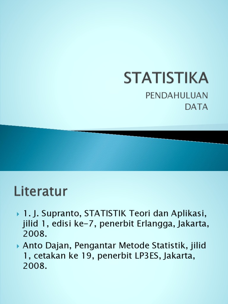 Pengantar Metode Statistik Anto Dajan Pdf