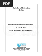 B.Ed.I Year InternshipE PDF