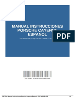 Manual Instrucciones Porsche Cayenne Espanol