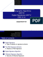Cryptographic Algorithms Unit-Iii Digital Signatures-UNIT-V CSE 3112